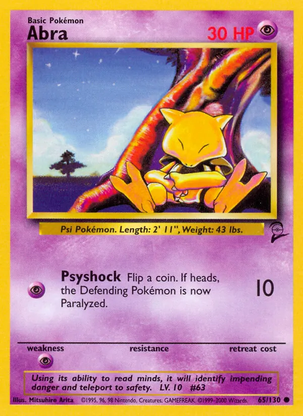 65 Abra – Base Set 2