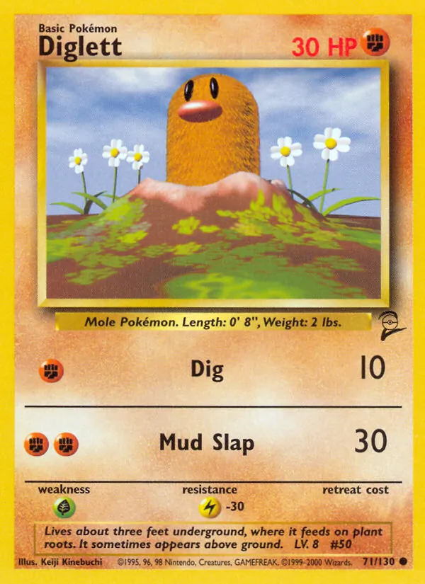 71 Diglett – Base Set 2