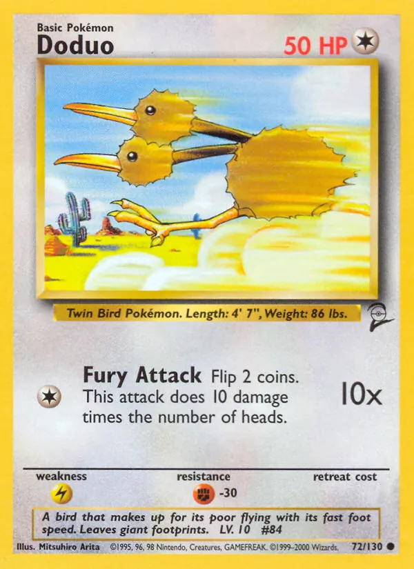 72 Doduo – Base Set 2