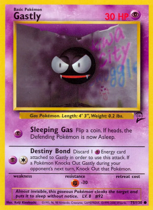 75 Gastly – Base Set 2