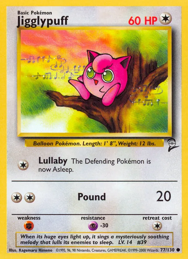 77 Jigglypuff – Base Set 2