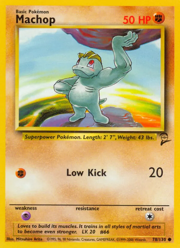 78 Machop – Base Set 2