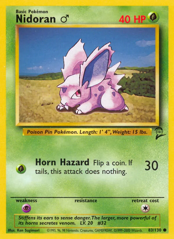 83 Nidoran♂ – Base Set 2