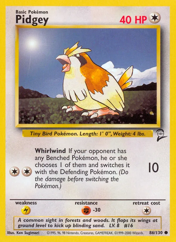 86 Pidgey – Base Set 2