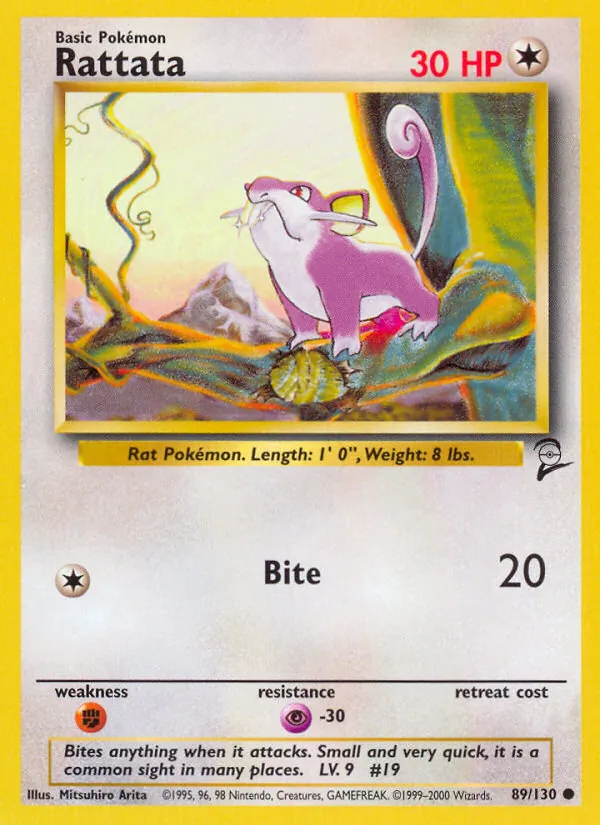 89 Rattata – Base Set 2