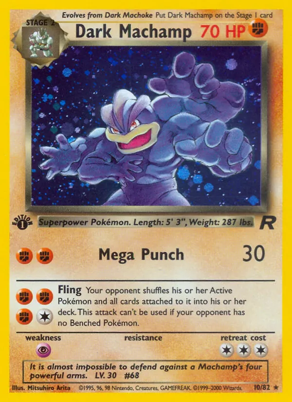 10-1ED Dark Machamp – Team Rocket