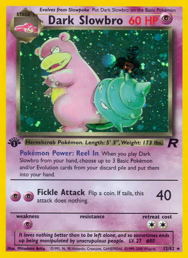 12-1ED Dark Slowbro – Team Rocket