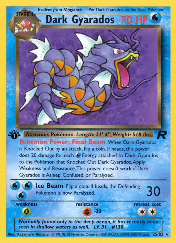 25-1ED Dark Gyarados – Team Rocket