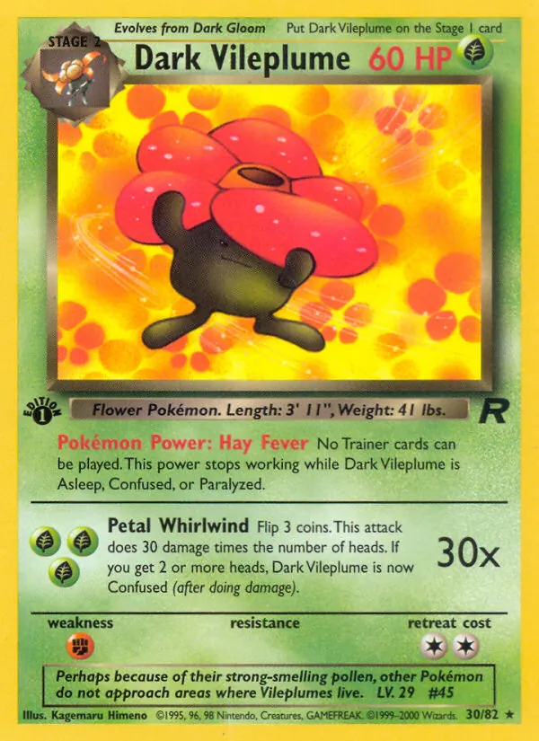 30-1ED Dark Vileplume – Team Rocket