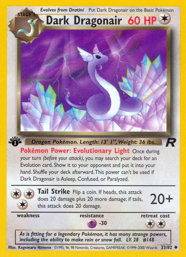 33-1ED Dark Dragonair – Team Rocket