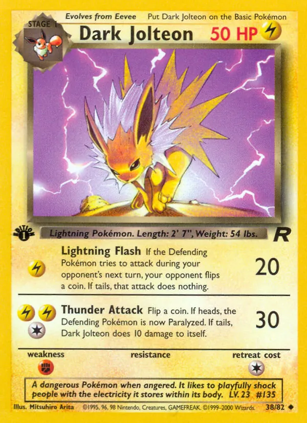 38-1ED Dark Jolteon – Team Rocket