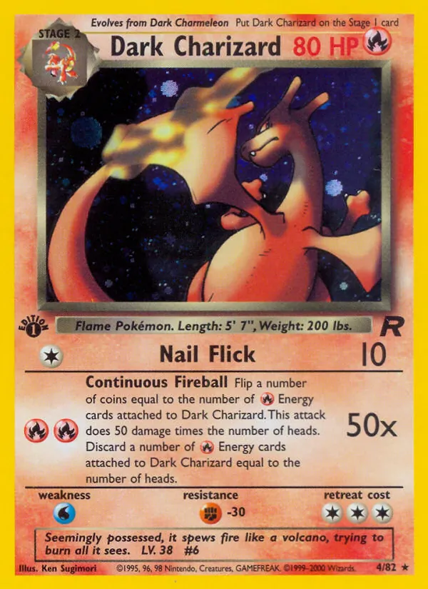 4-1ED Dark Charizard – Team Rocket