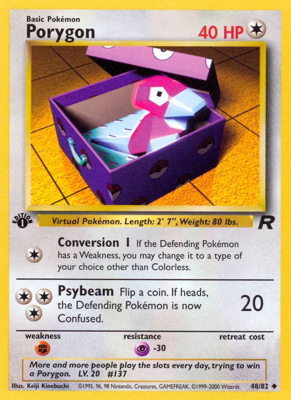 48-1ED Porygon – Team Rocket