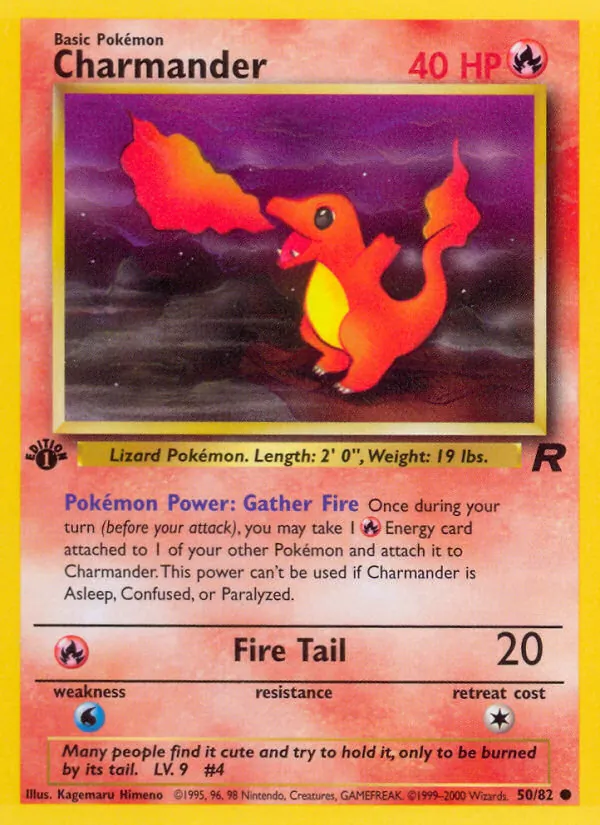 50-1ED Charmander – Team Rocket