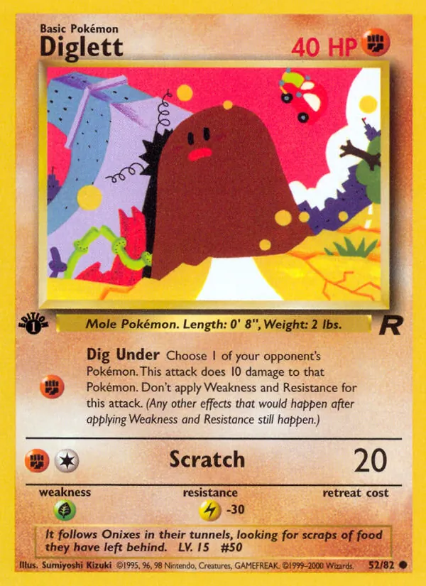 52-1ED Diglett – Team Rocket