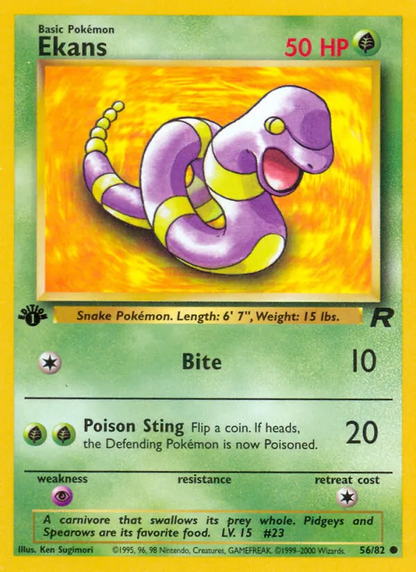 56-1ED Ekans – Team Rocket