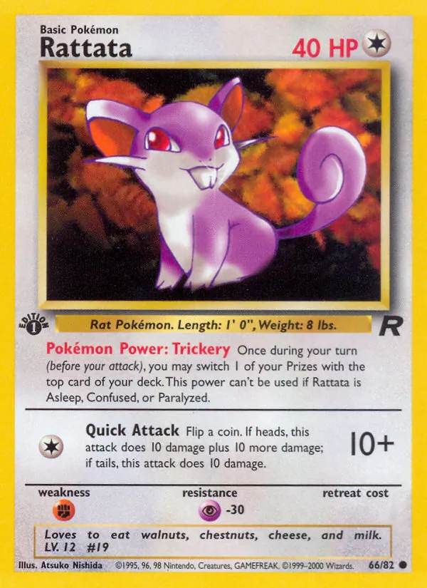 66-1ED Rattata – Team Rocket