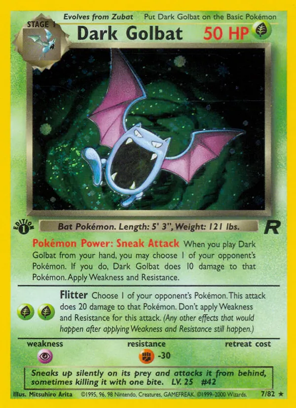7-1ED Dark Golbat – Team Rocket