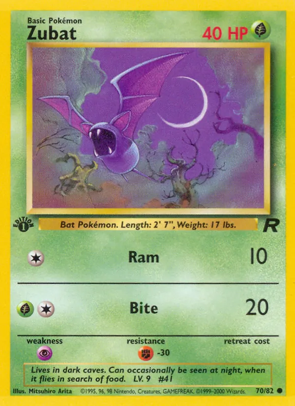 70-1ED Zubat – Team Rocket