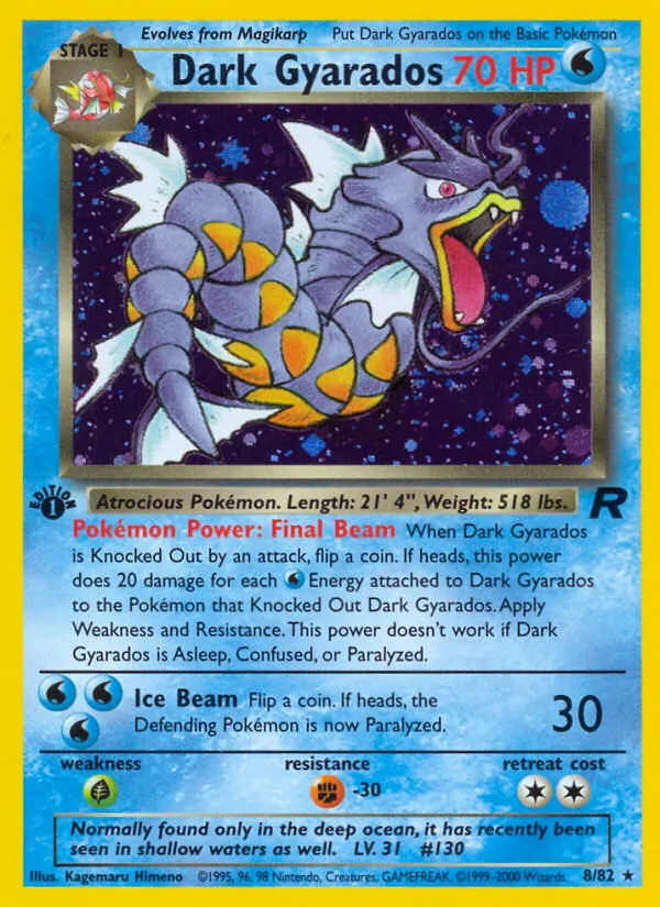 8-1ED Dark Gyarados – Team Rocket