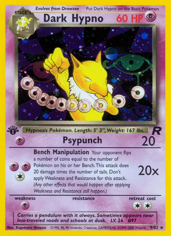 9-1ED Dark Hypno – Team Rocket