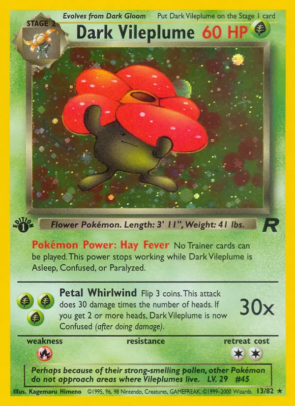13 Dark Vileplume – Team Rocket