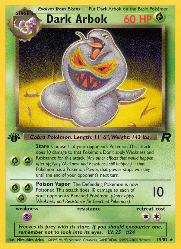 19 Dark Arbok – Team Rocket