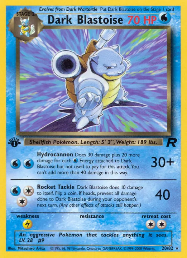 20 Dark Blastoise – Team Rocket