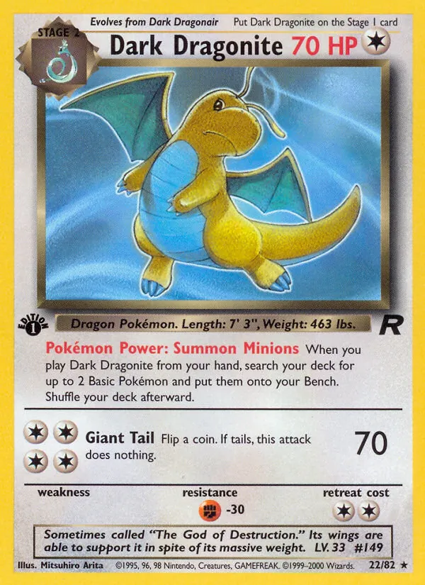 22 Dark Dragonite – Team Rocket