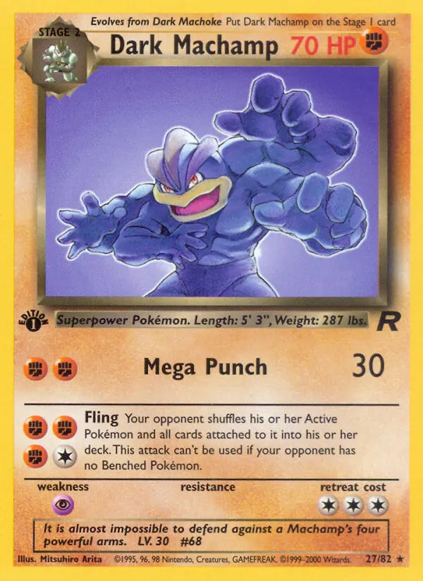 27 Dark Machamp – Team Rocket