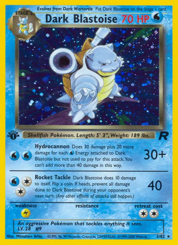3 Dark Blastoise – Team Rocket