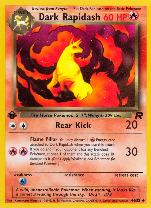 44 Dark Rapidash – Team Rocket