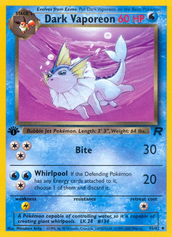 45 Dark Vaporeon – Team Rocket