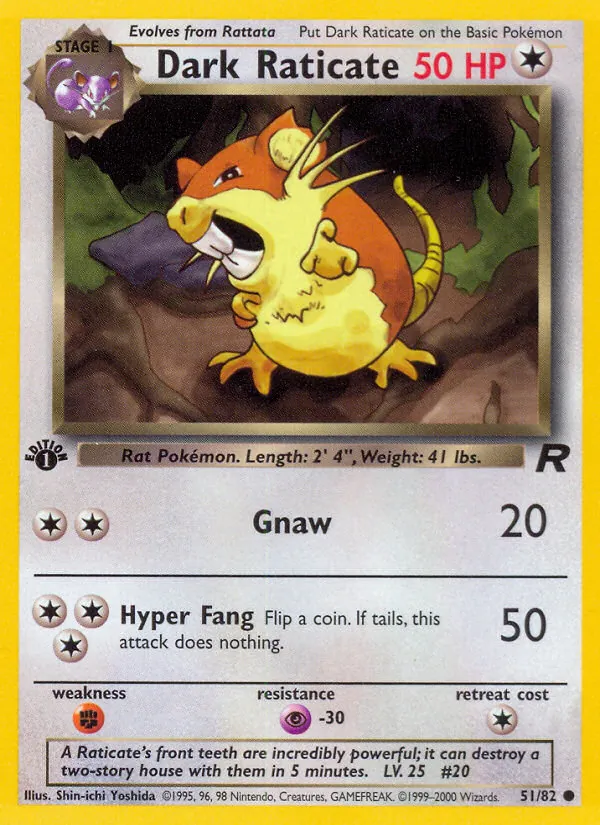 51 Dark Raticate – Team Rocket