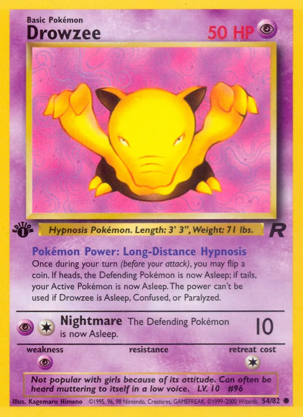 54 Drowzee – Team Rocket