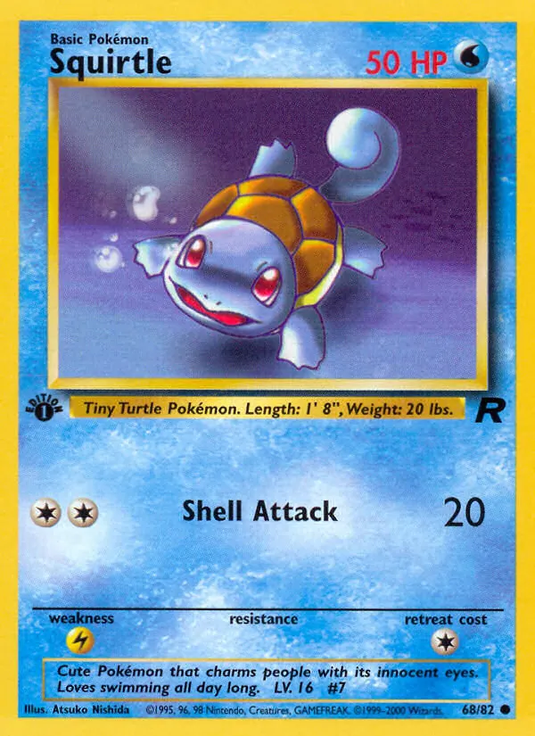 68 Squirtle – Team Rocket