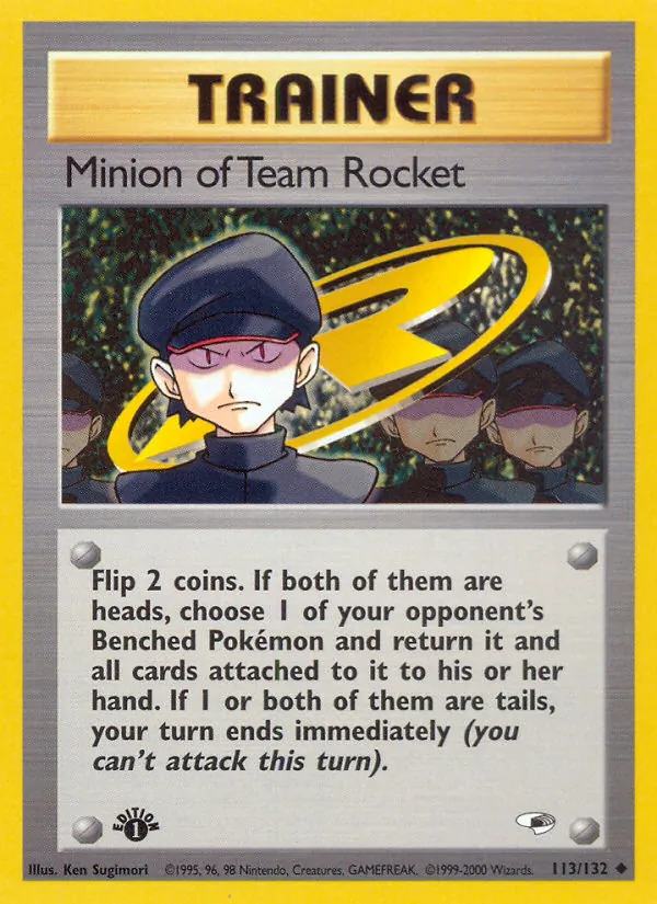 113-1ED Minion of Team Rocket – Gym Heroes