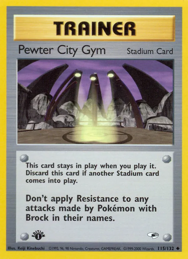 115-1ED Pewter City Gym – Gym Heroes