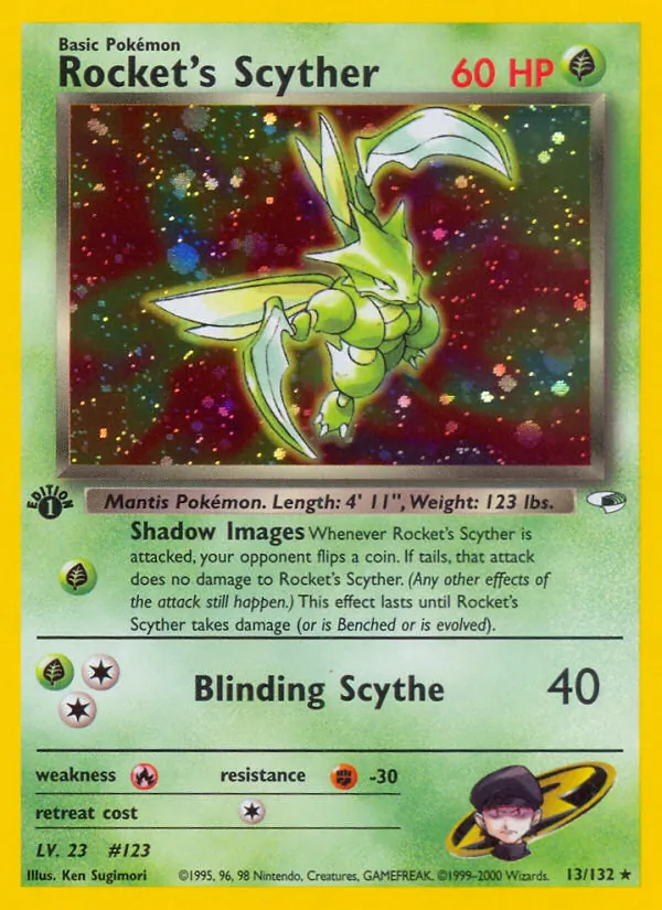 13-1ED Rocket's Scyther – Gym Heroes