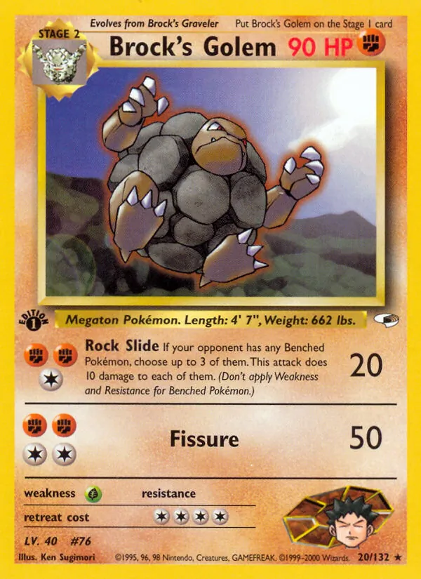 20-1ED Brock's Golem – Gym Heroes
