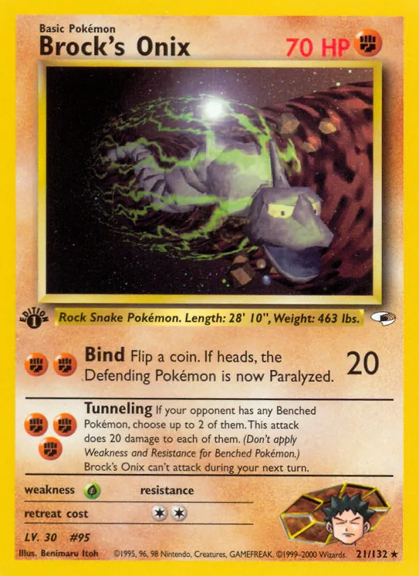 21-1ED Brock's Onix – Gym Heroes