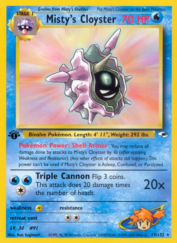 29-1ED Misty's Cloyster – Gym Heroes