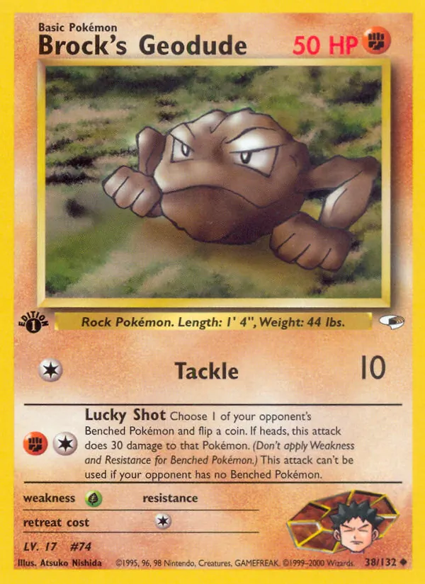 38-1ED Brock's Geodude – Gym Heroes
