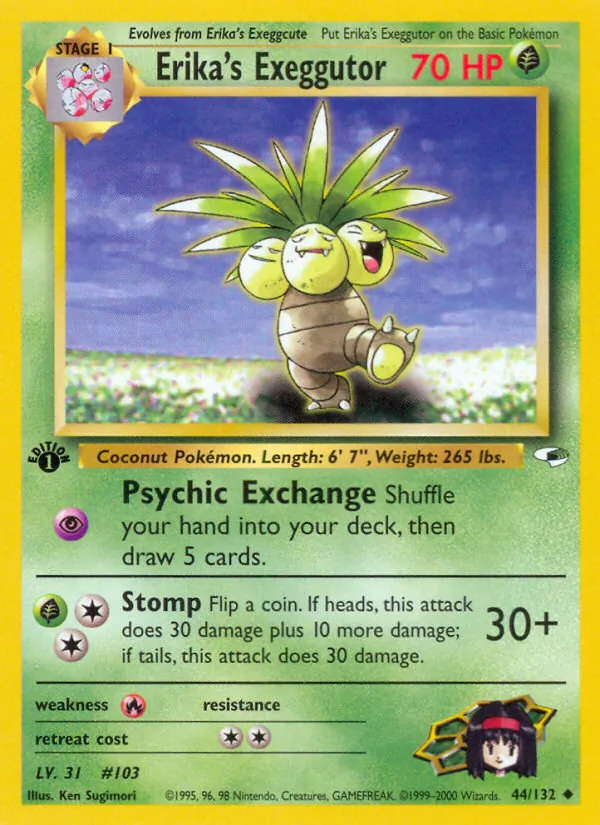 44-1ED Erika's Exeggutor – Gym Heroes
