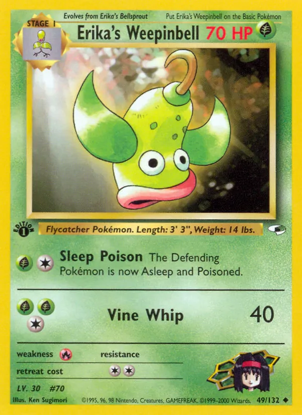 49-1ED Erika's Weepinbell – Gym Heroes