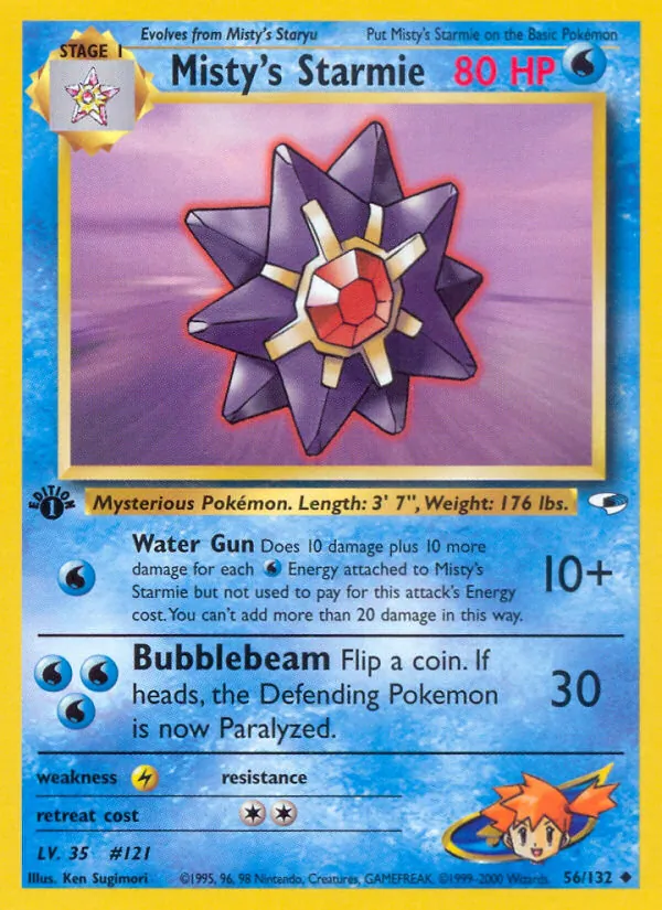 56-1ED Misty's Starmie – Gym Heroes