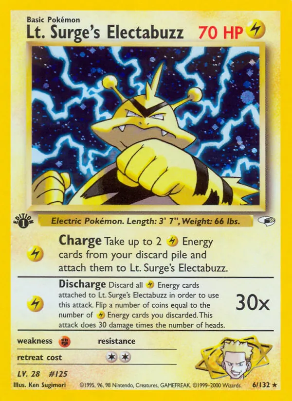 6-1ED Lt. Surge's Electabuzz – Gym Heroes