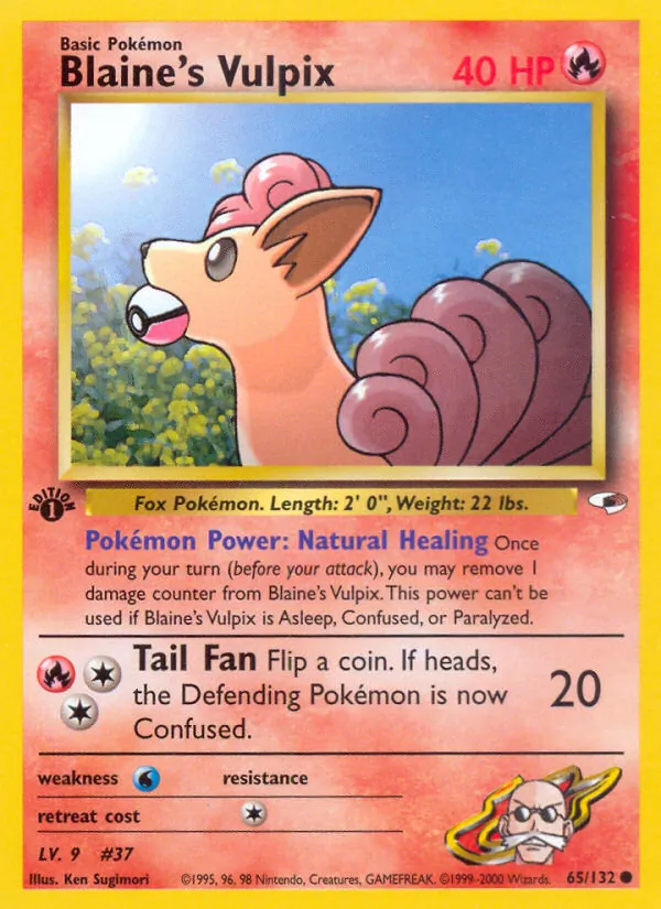 65-1ED Blaine's Vulpix – Gym Heroes