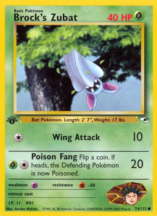 74-1ED Brock's Zubat – Gym Heroes