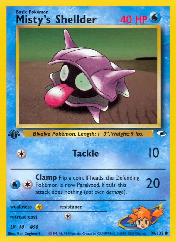 89-1ED Misty's Shellder – Gym Heroes